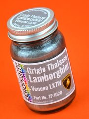 Zero Paints: Paint for airbrush - Grigio Thalasso Lamborghini Veneno - Codigo: LX7W - 1 x 60ml - for Fujimi references FJ12583, 125831, RS-01, RS-1, FJ125831, 12583, RS-01, RS-1, FJ125923, RS-94, 12592, FJ125978, 12597 and RS-30