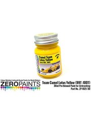 Zero Paints: Paint for airbrush - Lotus 99T 100T Camel Yellow - 1 x 30ml - for Tamiya reference TAM20057