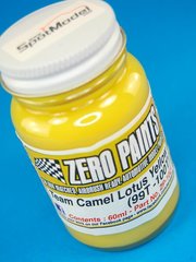 Zero Paints: Paint for airbrush - Lotus 99T 100T Camel - Yellow - 1 x 60ml - for Tamiya reference TAM20057