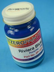 Zero Paints: Paint for airbrush - Porsche Riviera Blue  - Code: 39E - 1 x 60ml - for Airbrush