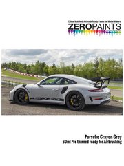 Zero Paints: Paint for airbrush - Porsche 911 GT3 RS Crayon Grey - 1 x 60ml - for Airbrush
