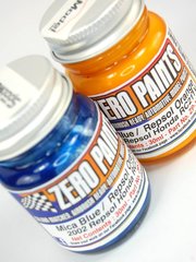 Zero Paints: Paints set for airbrush - Repsol Honda RC211V 2002 - Orange + Blue - 2 x 30ml - for Airbrush