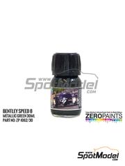 Zero Paints: Paint for airbrush - Bentley Speed 8 Green - 1 x 30ml - for Model Factory Hiro references MFH-K739 and K-739, or Renaissance Models references 065 and 073PO