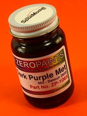 Zero Paints: Paint for airbrush - Nissan Datsun 260Z and 280Z  Dark Purple Metallic  - Code: 362 - 1 x 60ml - for Airbrush