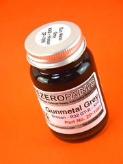 Zero Paints: Paint for airbrush - Nissan Gunmetal Grey Metallic  - Code: KH2 - 1 x 60ml - for Airbrush