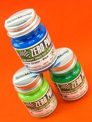 Zero Paints: Paints set for airbrush - Jordan 191 - Light green + dark green + blue - 3 x 30ml - for Airbrush