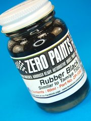 Zero Paints: Pintura para aergrafo - Negro goma - Rubber Black Paint - Similar to TS-82 - 1 x 60ml - para Aergrafo