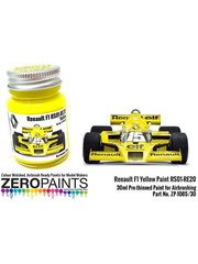 Zero Paints: Paint for airbrush - Renault Formula 1 70s-80s RS01-RE20 yellow - 1 x 30ml image