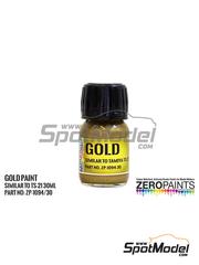 Zero Paints: Paint for airbrush - Gold - Similar to Tamiya TS-21 - 1 x 30ml