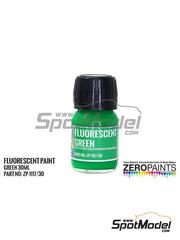 Zero Paints: Pintura para aer�grafo - Verde Fluorescente - Fluorescent Green - 1 x 30ml