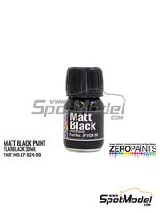 Zero Paints: Paint for airbrush - Matt Black - 1 x 30ml