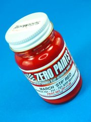 Zero Paints: Pintura para aergrafo - March F1 Red STP Sponsored - Rojo - 1 x 60ml - para las referencias de Model Factory Hiro MFH-K228, K-228, MFH-K248, K-248, MFH-K249 y K-249, o las referencias de Tameo Kits SLK107, SLK114 y TMK448