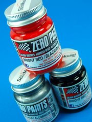Zero Paints: Paints set for airbrush - Honda RC166 - Red + Black + aluminium - 3 x 30ml - for Airbrush