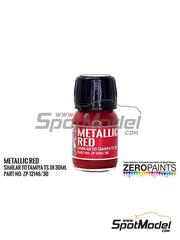 Zero Paints: Paint for airbrush - Metallic Red - Similar to TS-18 - 1 x 30ml