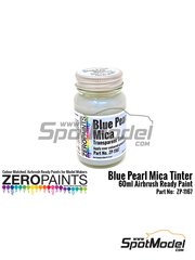 Zero Paints: Paint for airbrush - Pearl Blue Mica Tinter - 1 x 60ml