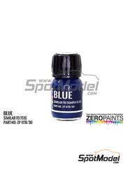 Zero Paints: Paint for airbrush - Blue - Similar to Tamiya TS-15 - 1 x 30ml - for airbrush