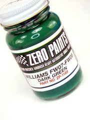 Zero Paints: Paint for airbrush - Williams FW07-FW08 Green - 1 x 60ml - for Airbrush