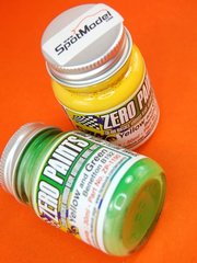 Zero Paints: Set de pinturas para aergrafo - Benetton Ford B192 - Verde + amarillo - 2 x 30ml - para Aergrafo