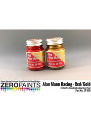 Zero Paints: Paints set for airbrush - Alan Mann Racing Red and Gold - 2 x 30ml - for Airbrush