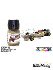 Zero Paints: Pintura para aergrafo - Jordan 196 - Benson and Hedges Gold - Dorado - 1 x 30ml - para las referencias de Tameo Kits TMK212, TMK213 y TMK224