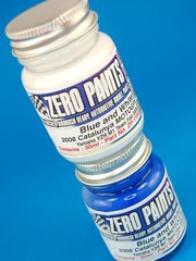 Zero Paints: Paints set for airbrush - Fiat Yamaha Team - Catalunya GP 2008 - Rossi  number 46 - Blue + White - 2 x 30ml - for Airbrush