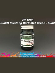 Zero Paints: Paint for airbrush - Bullit Mustang Dark Met Green - 1 x 60ml - for Airbrush image