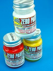 Zero Paints: Set de pinturas para aergrafo - Honda NSR250 Shell Advance Honda : Rojo + amarillo + blanco  - 3 x 30ml - para Aergrafo