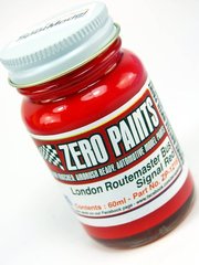 Zero Paints: Paint for airbrush - London Routemaster Bus - Signal Red - 1 x 60ml - for Revell references REV07651 and 85-7651