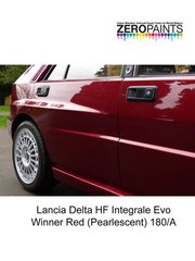 Zero Paints: Pintura para aergrafo - Rojo perlado Lancia Delta HF Integrale Evo Winner Red - Codigo 180/A - 1 x 60ml - para Aergrafo
