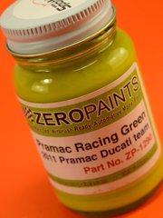 Zero Paints: Paint for airbrush - Pramac Racing Green Ducati Team sponsored by Pramac 2011 - 1 x 60ml - for airbrush