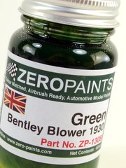 Zero Paints: Paint for airbrush - Bentley 4.5L Blower Green - 1 x 60ml - for Heller reference 80722, or Revell references REV07007 and 80-7007
