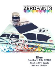 Zero Paints: Paint for airbrush - Brabham Alfa BT46B blue - 1 x 30ml - for Airbrush image