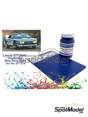 Zero Paints: Paint for airbrush - Lancia 037 Rally Chardonnet 1984 Tour de Corse Blue - 1 x 60ml