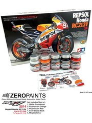 Zero Paints: Paints set for airbrush - Honda RC213V 2014 - 5 x 30ml - for Tamiya reference TAM14130