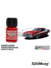 Zero Paints: Paint for airbrush - Starsky and Hutch Ford Gran Torino Bright Red - 1 x 30ml