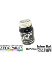 Zero Paints: Paint for airbrush - Black Textured - 1 x 30ml