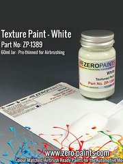 Zero Paints: Paint for airbrush - White Textured - 1 x 60ml