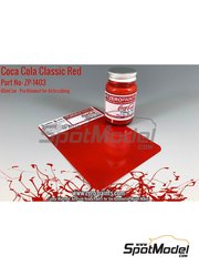 Zero Paints: Paint for airbrush - Coca Cola Classic Red  - 1 x 60ml