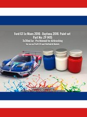 Zero Paints: Paints set for airbrush - Ford GT 2016 - 3 x 30ml - for Profil24 reference P24103, or Revell references REV07041 and 85-4418 image