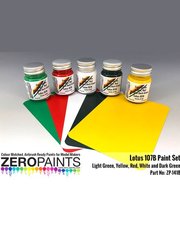 Zero Paints: Paints set for airbrush - Lotus Ford 107B - 5 x 30ml - for Tamiya reference TAM20038 image
