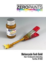 Zero Paints: Pintura para aergrafo - Dorado para horquillas de moto - 1 x 30ml
