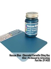 Zero Paints: Paint for airbrush - Nassau Blue for Chevrolet Corvette Stingray 1965 - 1 x 60ml - for Revell references REV07434 and 7434 image