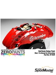 Zero Paints: Pintura para aergrafo - Rojo Brake Caliper Red - 1 x 30ml