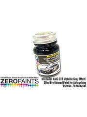 Zero Paints: Paint for airbrush - Designo Selenit Magno Mercedes Benz AMG GT3 metallic grey - 1 x 30ml - for Tamiya reference TAM24345