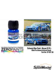 Zero Paints: Pintura para aergrafo - Azul Calsonic - 1 x 30ml