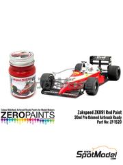 Zero Paints: Paint for airbrush - Zakspeed ZK891 Red - 1 x 30ml - for Hasegawa reference 20324