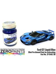 Zero Paints: Pintura para aergrafo - Azul Ford GT Liquid Blue - 1 x 30ml - para la referencia de Tamiya TAM24346