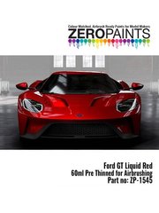 Zero Paints: Pintura para aergrafo - Rojo Ford GT Red - 1 x 60ml - para la referencia de Tamiya TAM24346