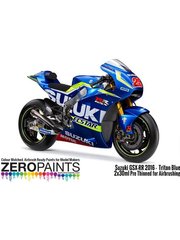 Zero Paints: Paints set for airbrush - Suzuki GSX-RR 2016 Triton Blue - 2 x 30ml