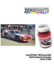 Zero Paints: Pintura para aergrafo - Rojo Lancia 037 Rally 1983 Sanremo Rally red - 1 x 30ml - para la referencia de Hasegawa 20299